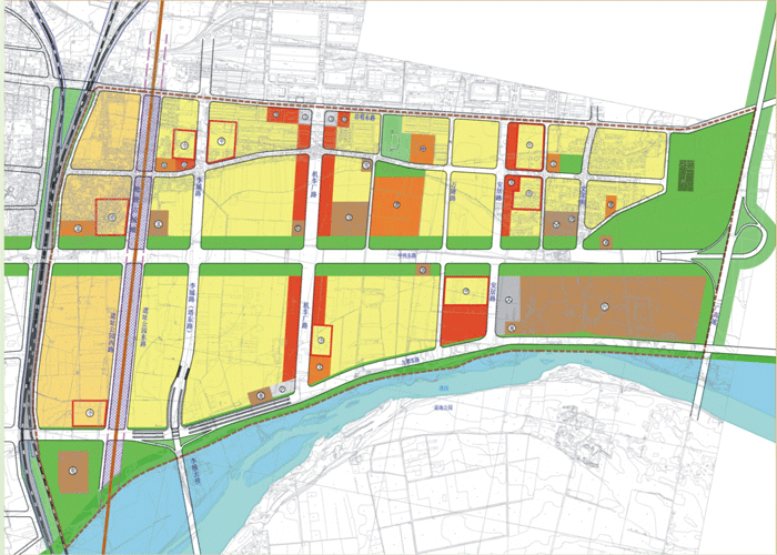 洛阳市东出口地区控制性详细规划-总体规划图