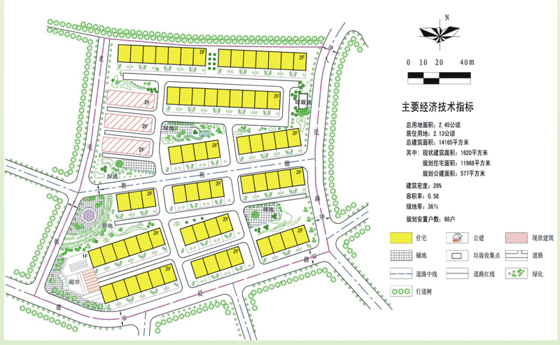 新安县石寺镇上孤灯村建设规划-近期新建小区规划图