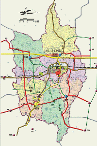 山西稷山县县域城镇体系规划-综合交通规划图