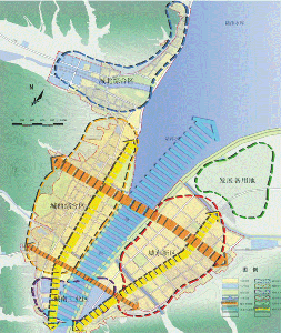 嵩县县城总体规划-布局结构图