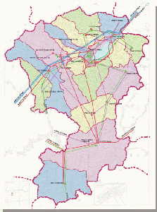 嵩县县域城镇体系规划-电力电信规划图